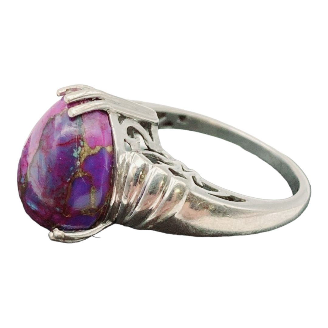 Beautiful *Sterling Silver & Purple Mojave Turquoise Ring (sz 8)