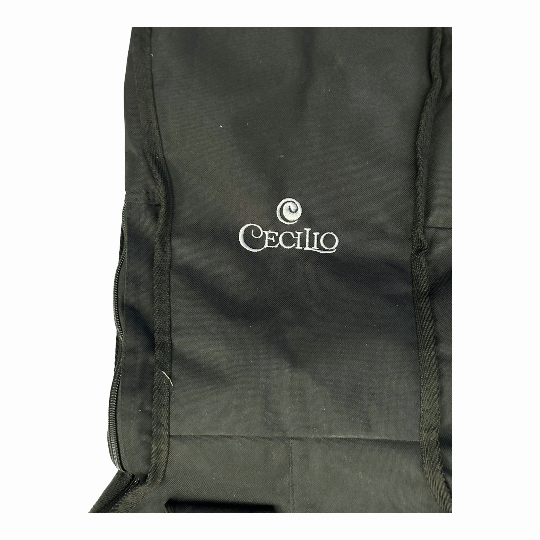 Cecilio Cello *Black Soft Lightweight Bag (4x4) Backpack Straps