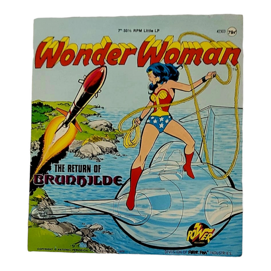 Power Records "WONDER WOMAN: The Return of Brunhilde" 7" 33RPM Little LP (1975)