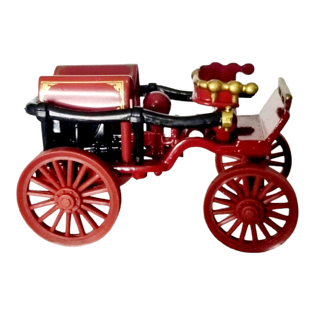 NIB *Red Vintage "Horse Drawn Pumper" (Readers Digest) Metal Carriage 1:64