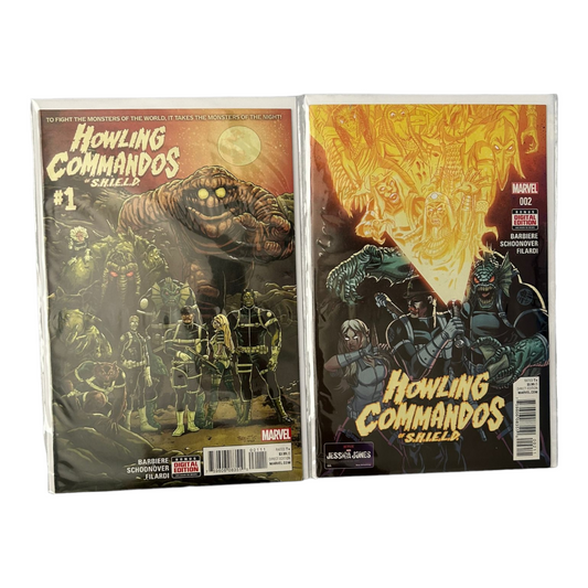 "Howling Commandos of SHIELD" Comic Books #1 & 2 (Marvel Comics)