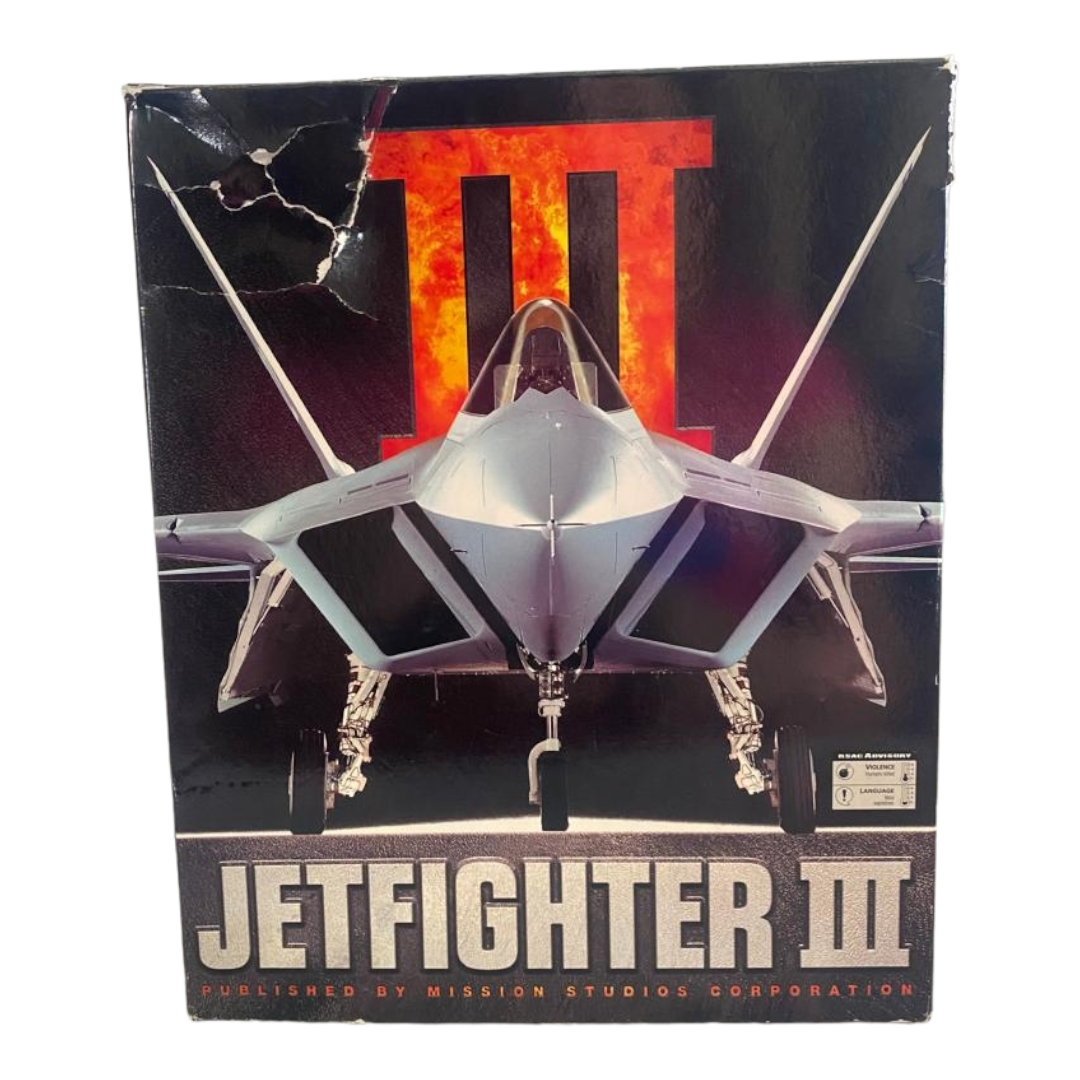 JetFighter III Combat Flight Simulator Big Box Video Game (1996)