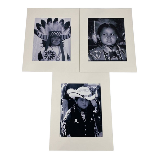 Portfolio: Photographs / Matted (Black & White) Native American Children (14.75"x12")