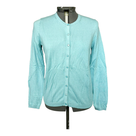 NIB *Turquoise Blue Talbots Button-up Cardigan Sweater (sz M)