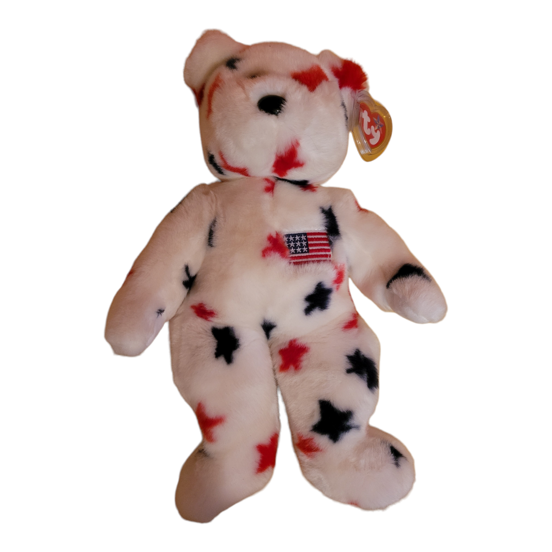 Cute *TY Patriotic Teddy Bear 'GLORY' Beanie Buddies Collection