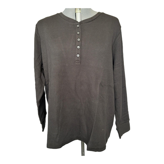 NIP *Denim & Company Brown Ladies Shirt (sz 2x)