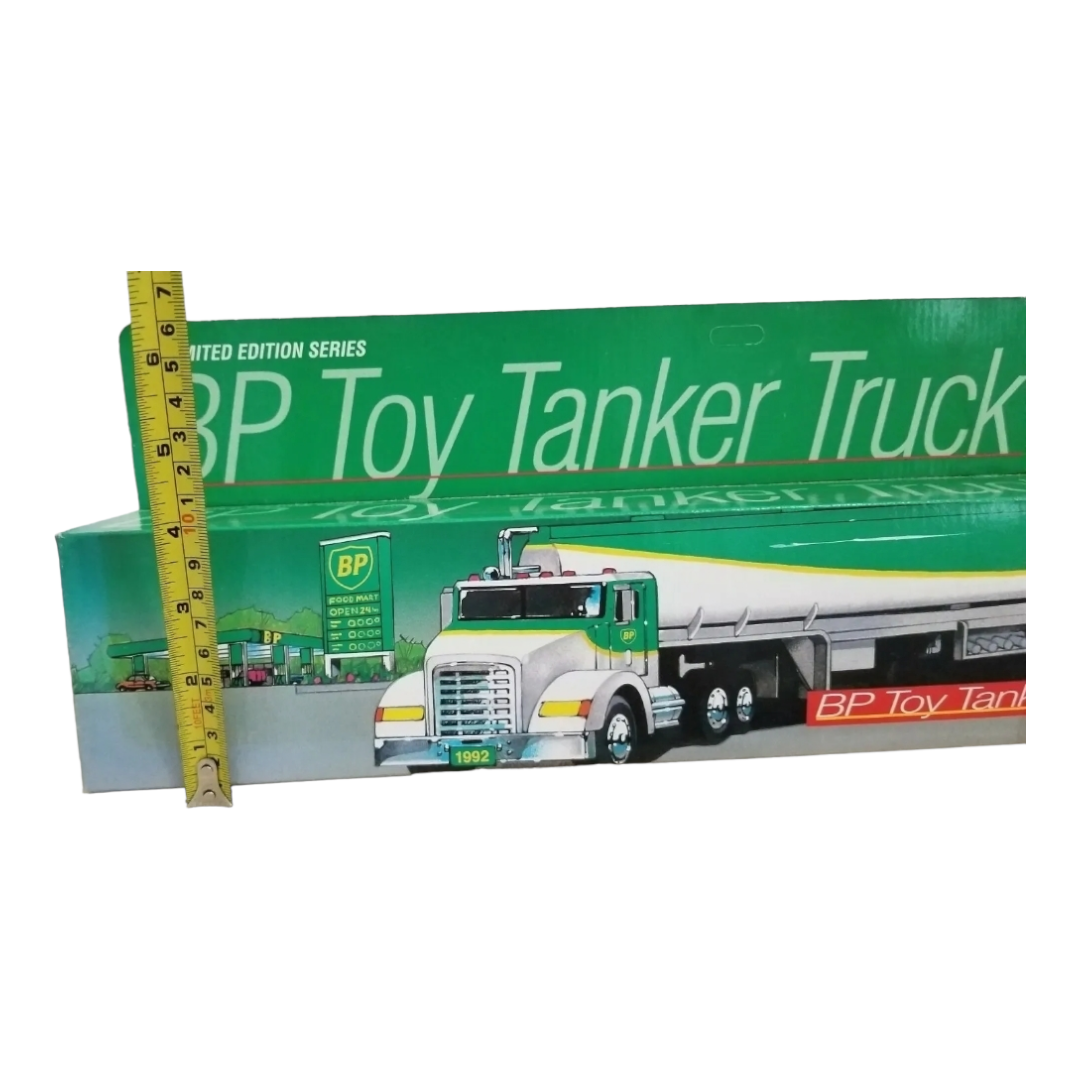 NIB *Vintage BP Green/White Toy Tanker Truck w/ Wired Remote Control 92' Limited Edition