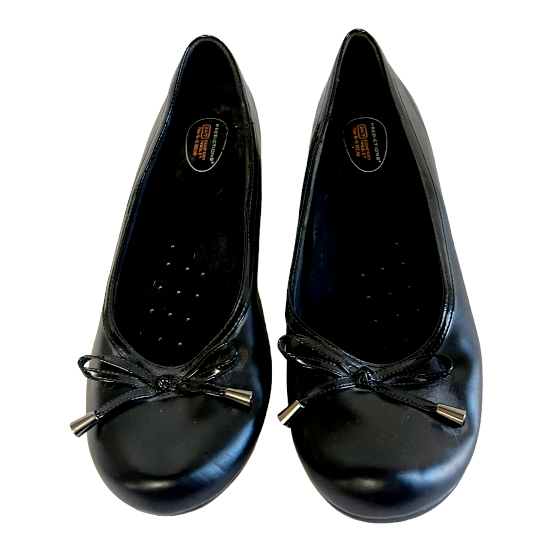 New *Women's Black Ballet Flats Comfort Sole 24/7 (sz 9)