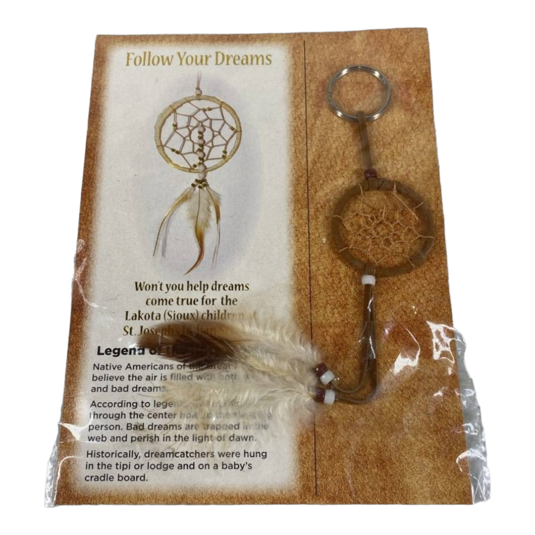 New *Two (2) Dreamcatcher Key Rings & Medicine Wheel