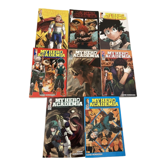 "My Hero Academia" Manga Books (#6, 7, 12 - 17)