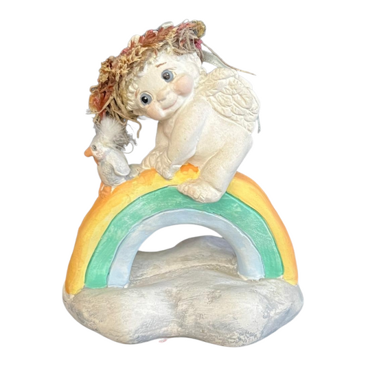 Dreamsicles "Rainbow Rider" Cherub Figurine w/ Box #DC236