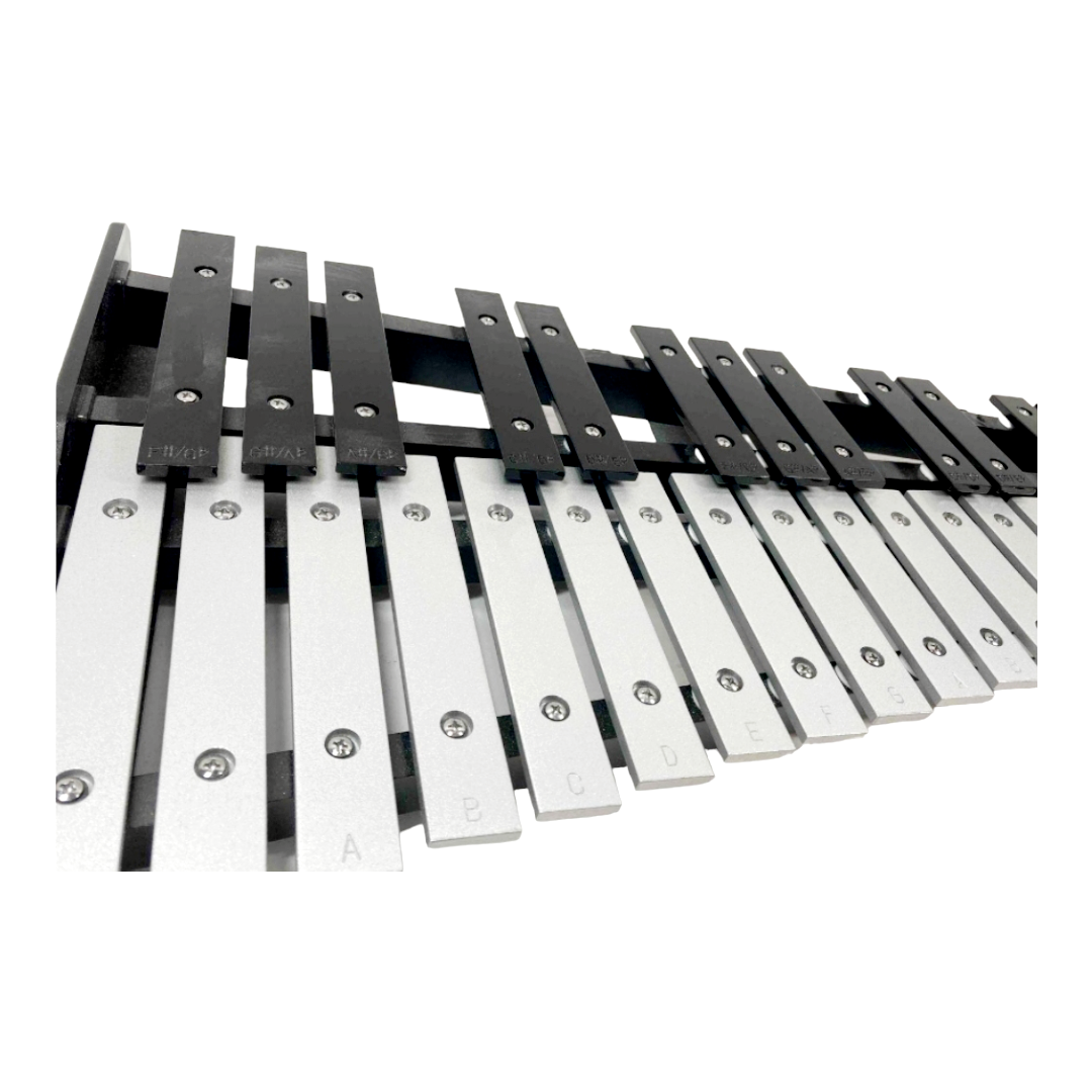 32 Notes Percussion Glockenspiel Bell Kit Xylophone Stand Pad Carry Case + more