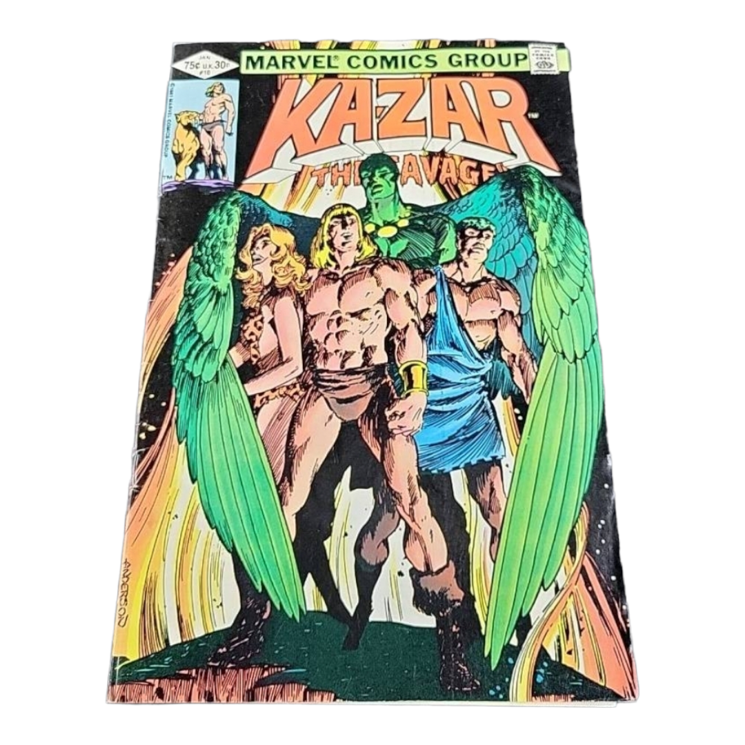 Ten (10) "KA-ZAR The Savage" Marvel Comic Books KEY (81-82')