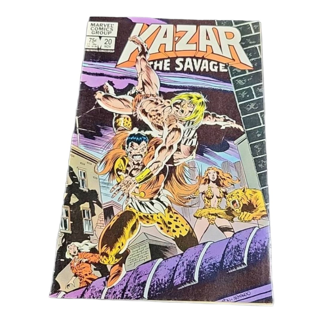 Ten (10) "KA-ZAR The Savage" Marvel Comic Books KEY (81-82')