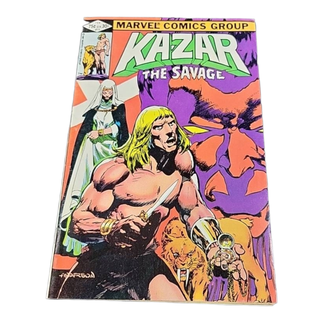 Ten (10) "KA-ZAR The Savage" Marvel Comic Books KEY (81-82')