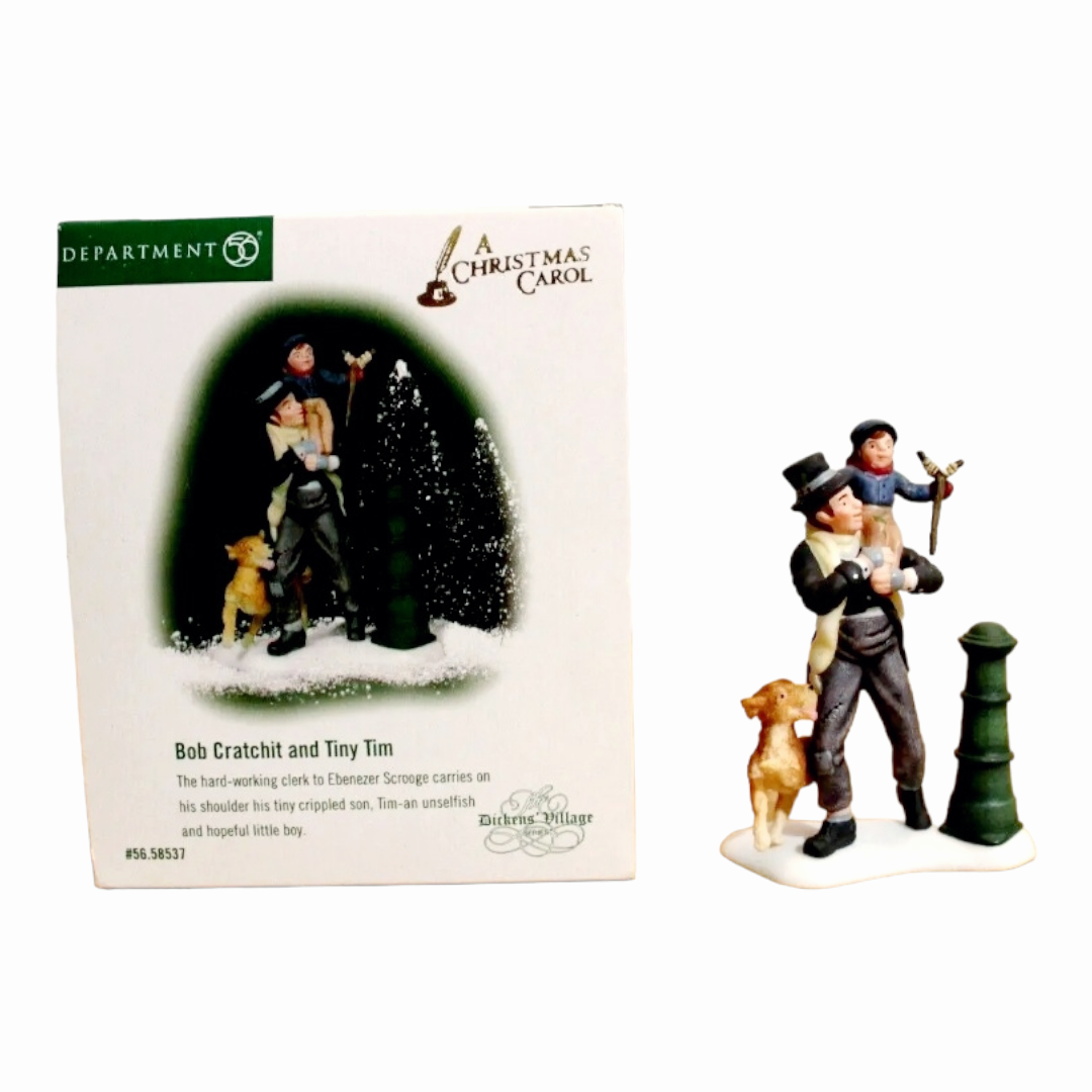 Dept. 56 *Dickens A Christmas Carol "Bob Cratchit & Tiny Tim" #58537