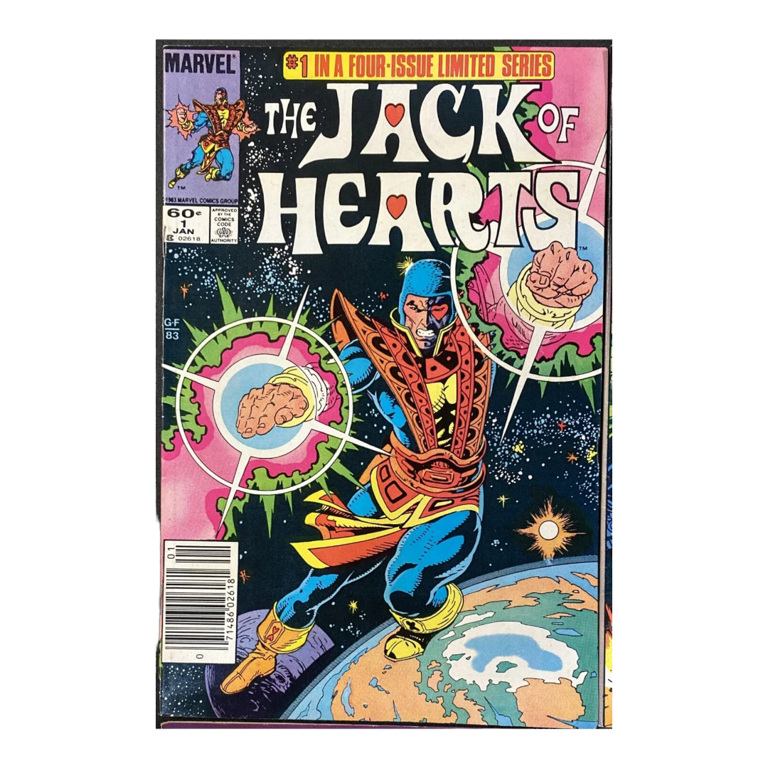 "The Jack of Hearts" by Marvel Comic Books #1 - 4