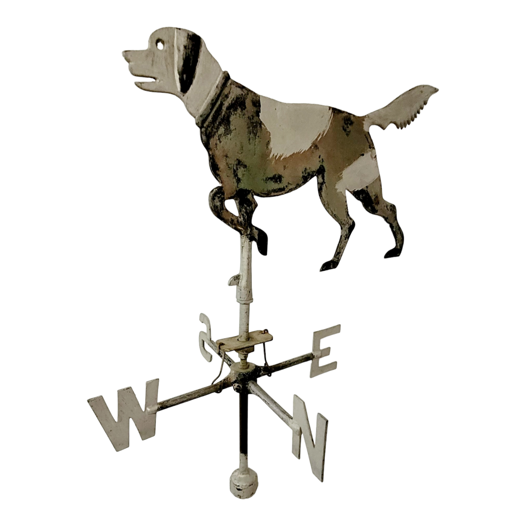 Vintage *Large Labrador Retriever Metal Weathervane