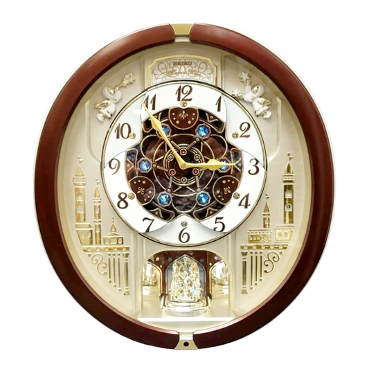 Seiko Melodies In Motion Animated Musical Oval Wall Clock "Special Collector's Edition"