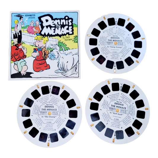 "Dennis the Menace" *Sawyers 21 Photo View Master Stereo Pictures 3 - Reels