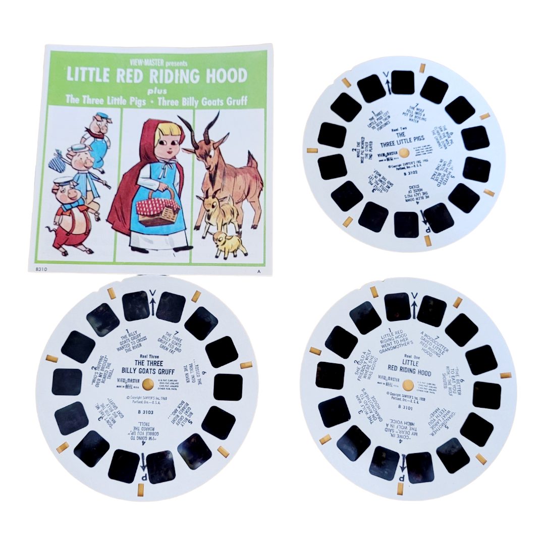 "Little Red Riding Hood" View-Master 21 Photos/Story Book #B310 (1962)