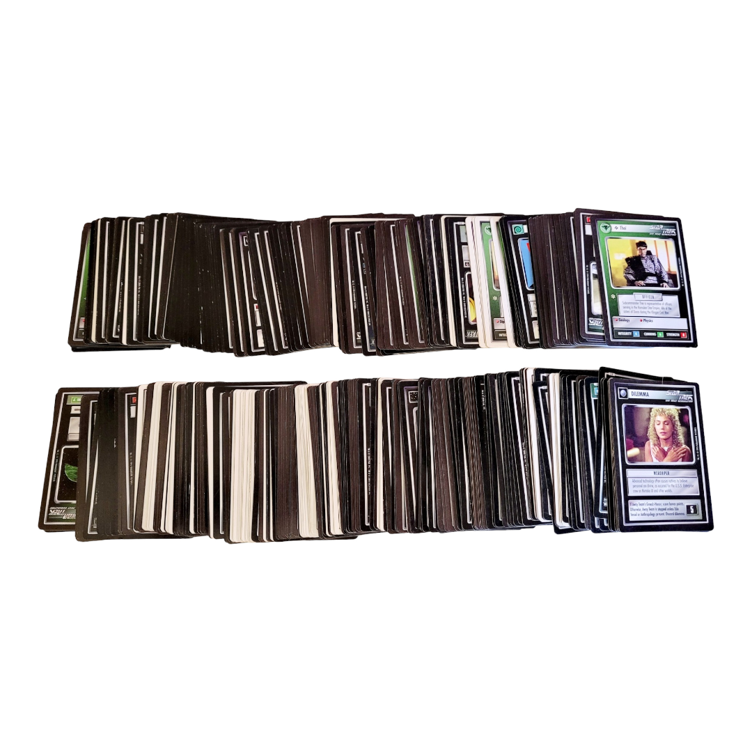 CCG Star Trek "Black & White" Boarded Card Lot