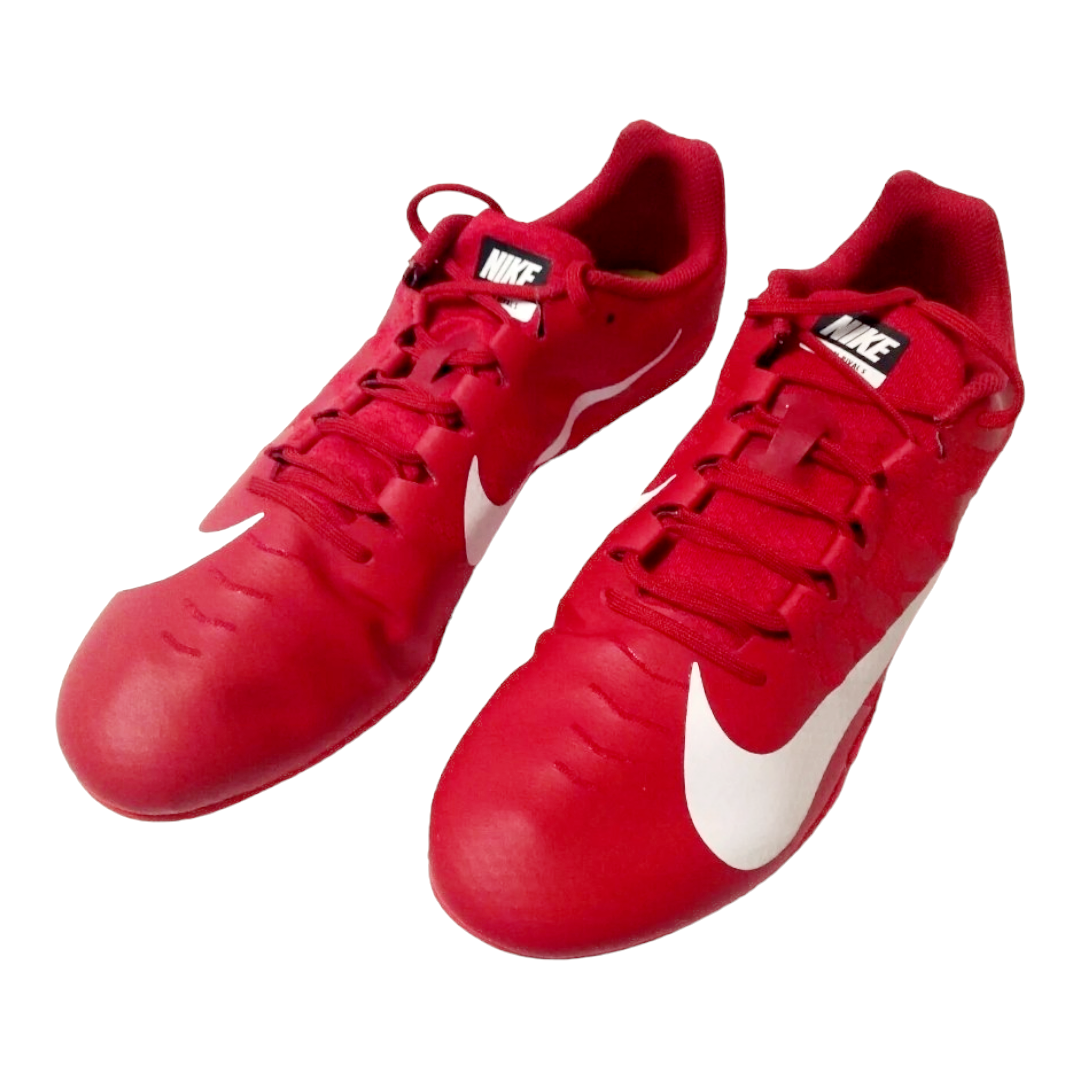 Nike Zoom Rival 'S' Red & White Swoosh Running Spirit Cleats (Sz 8)