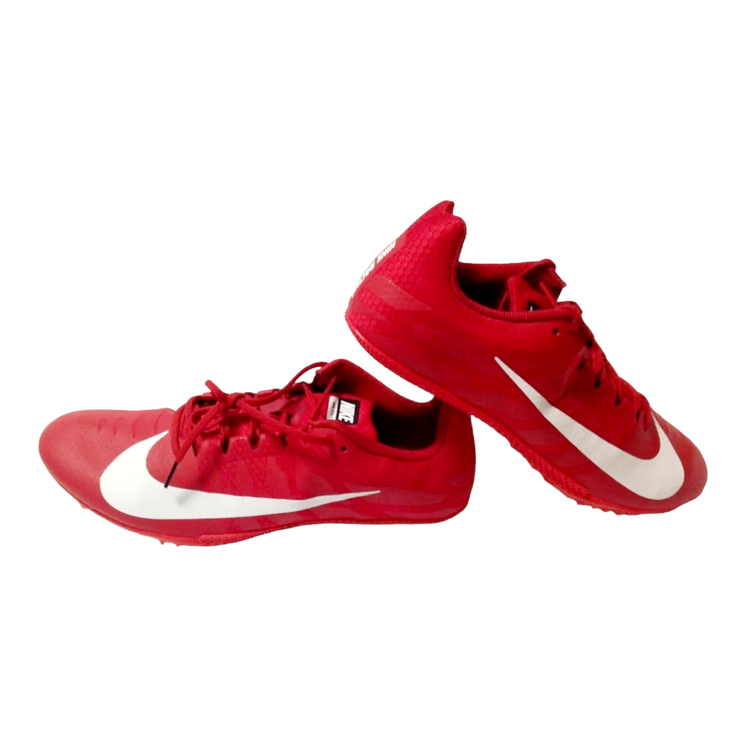 Nike Zoom Rival 'S' Red & White Swoosh Running Spirit Cleats (Sz 8)