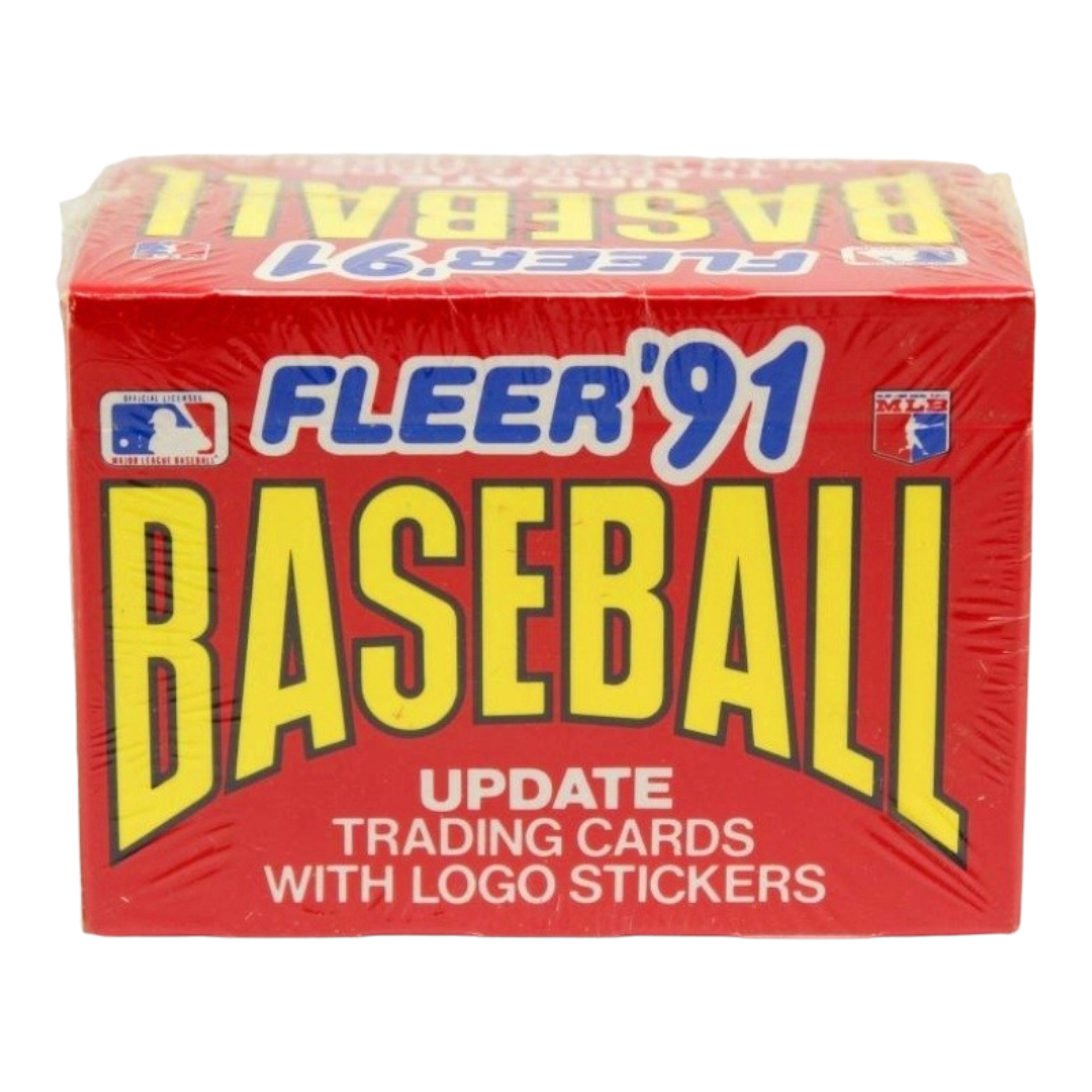 NIB *Fleer 1991 (MLB) Baseball 132 Trading Cards w/ 20 Logo Stickers