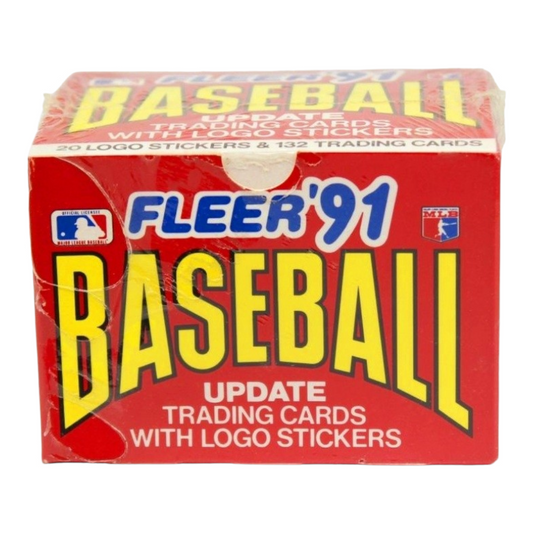 NIB *Fleer 1991 (MLB) Baseball 132 Trading Cards w/ 20 Logo Stickers