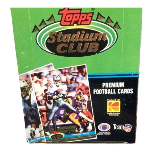 NIB *1991 Topps Stadium Club Vintage NFL Trading Cards Box