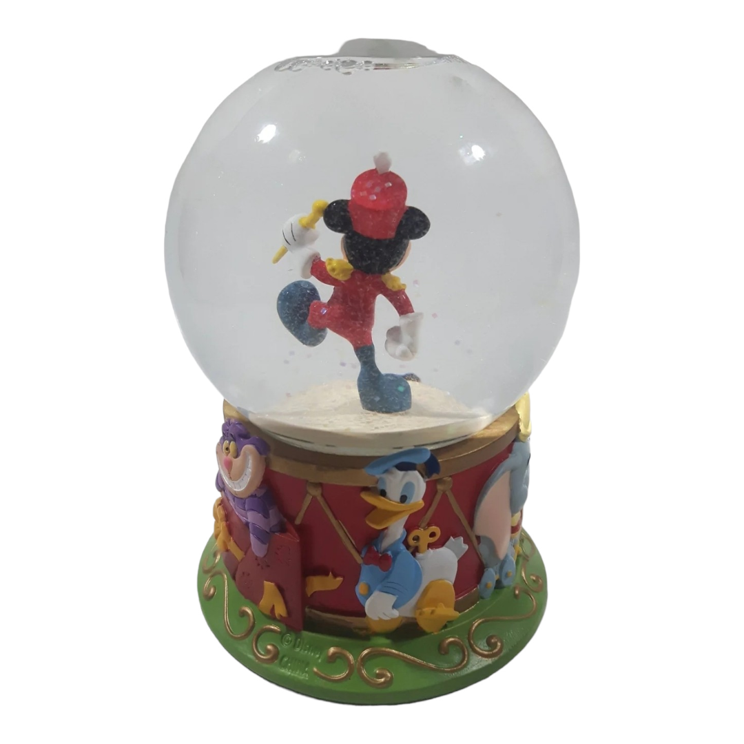 Disney Store 75th Anniv. Marching Band Mickey Mouse Snow Globe (2004)