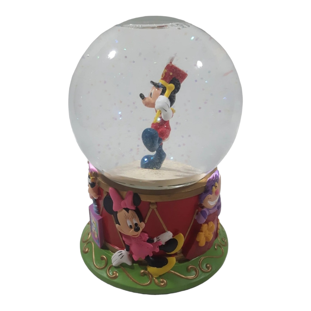 Disney Store 75th Anniv. Marching Band Mickey Mouse Snow Globe (2004)