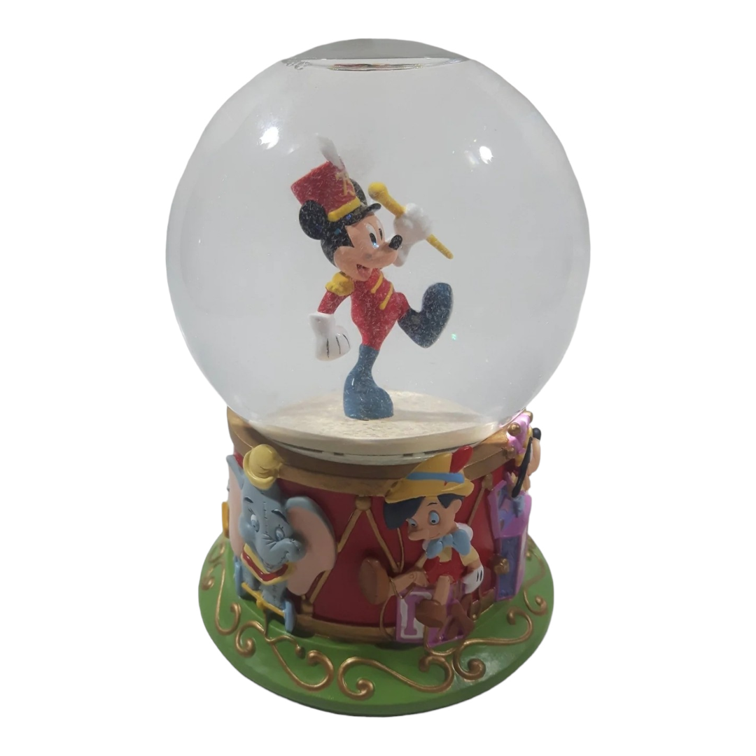 Disney Store 75th Anniv. Marching Band Mickey Mouse Snow Globe (2004)