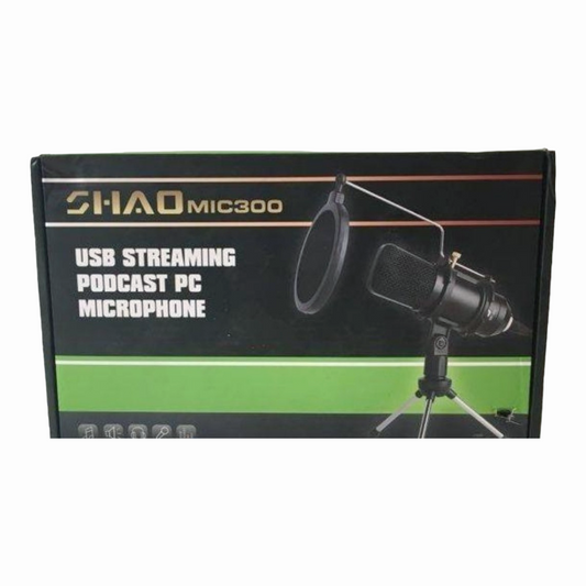 Shao Mic300 USB Streaming Podcast PC Microphone