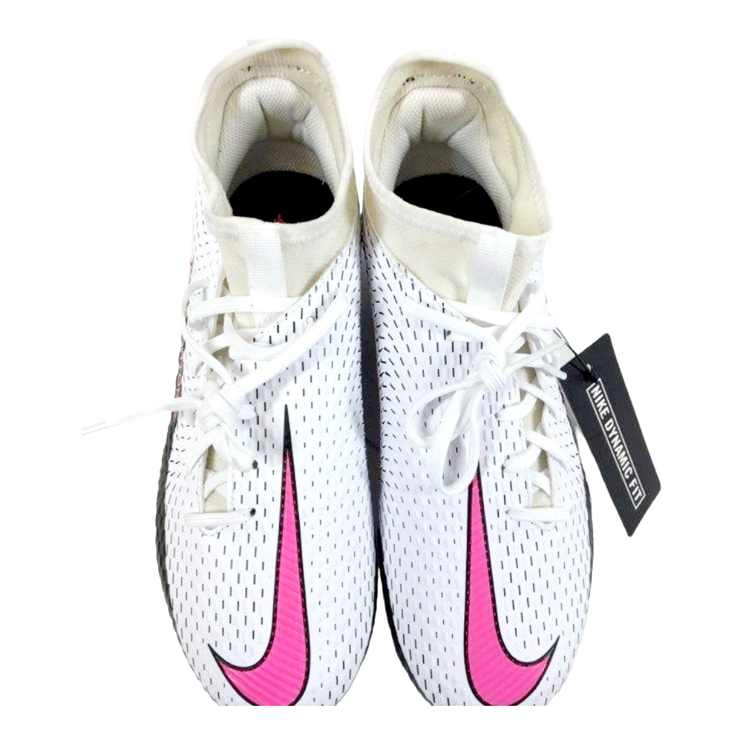 NEW *Nike Phantom GT Academy Dynamic Fit "White/Pink Blast" Cleat (5 Youth)