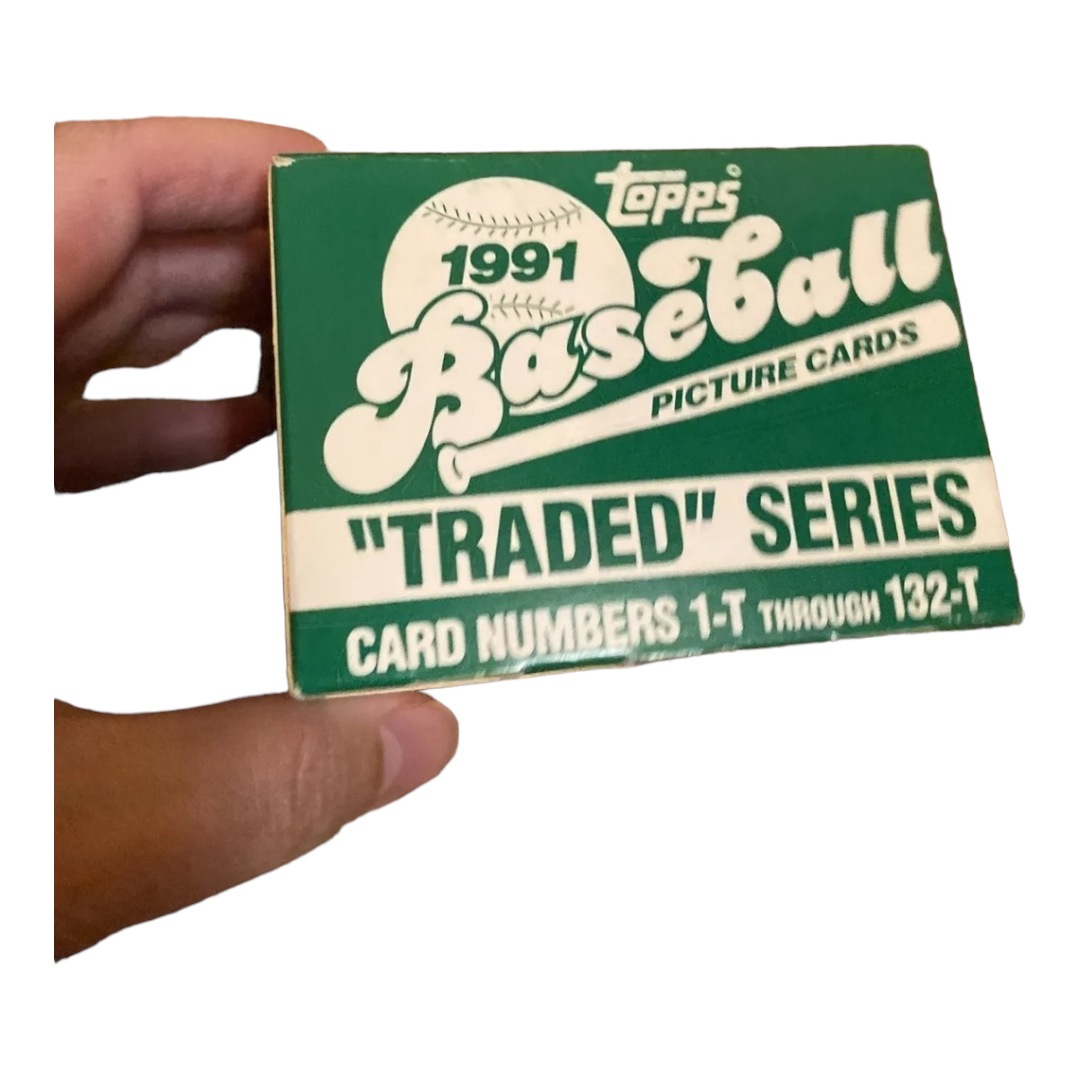 New *Two (2) Topps Baseball Trading Cards 1990 & 1991