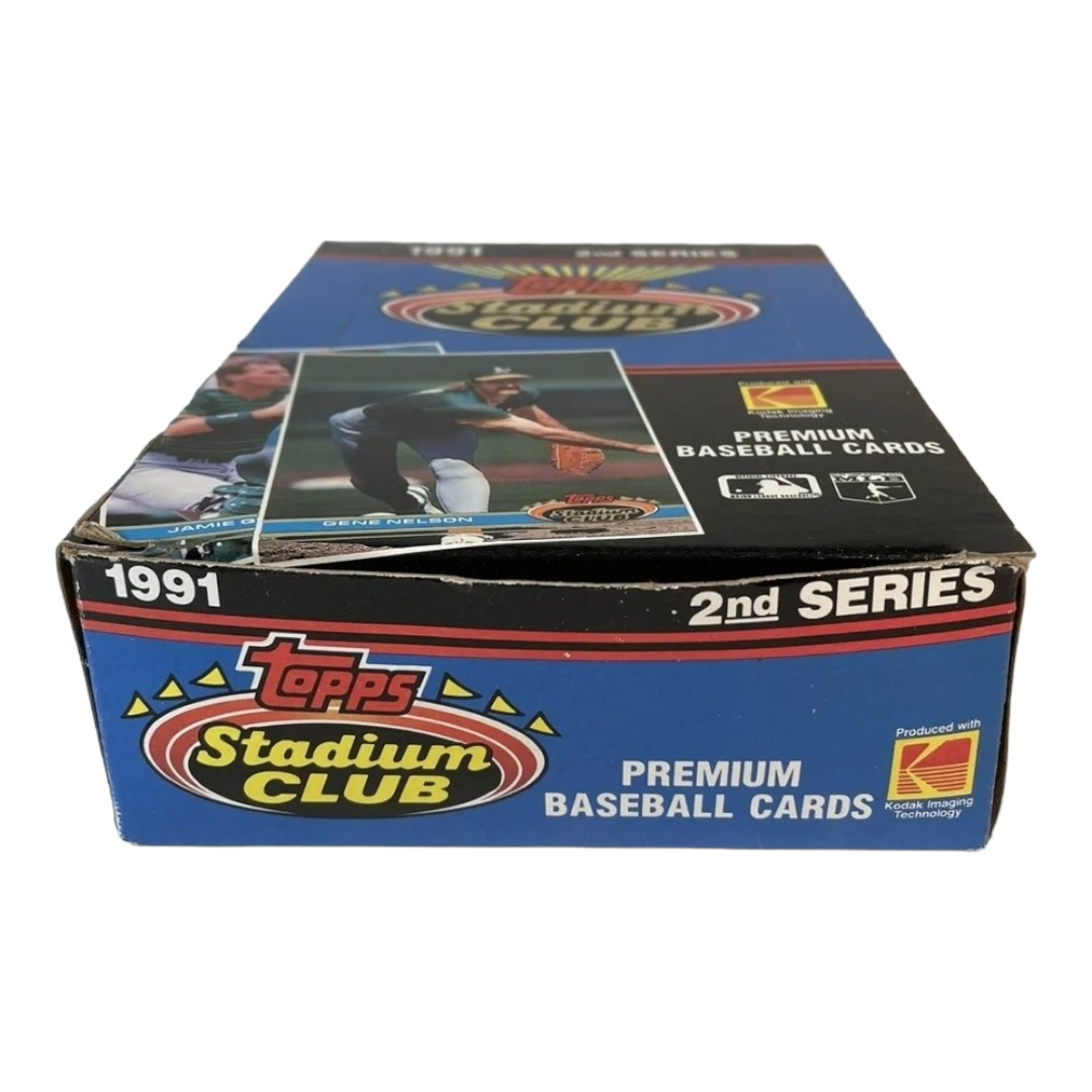 New *1991 Topps Stadium Club 2nd Series Baseball Wax Box Trading Cards (36 Packs/500 Cards)