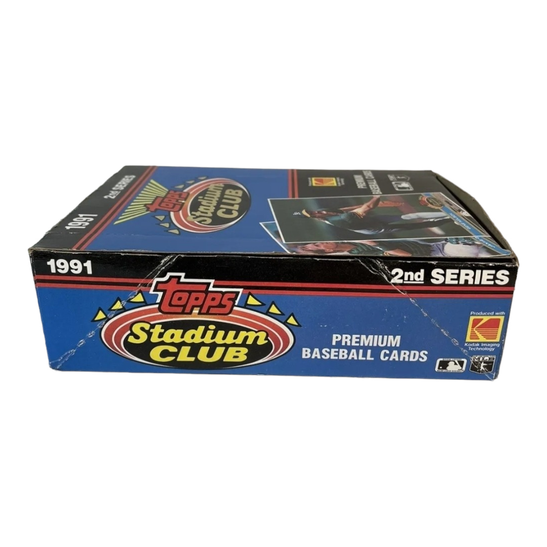 New *1991 Topps Stadium Club 2nd Series Baseball Wax Box Trading Cards (36 Packs/500 Cards)