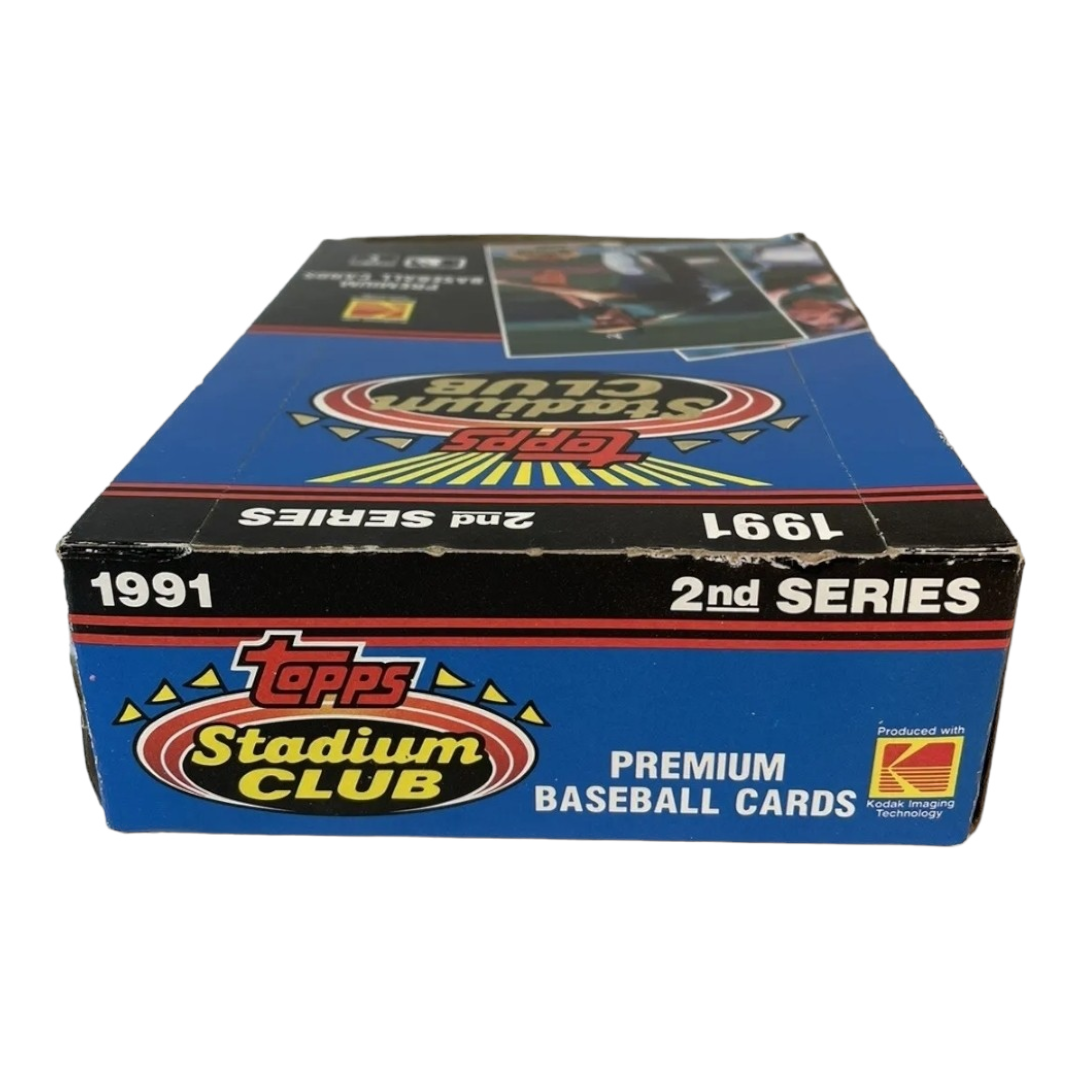 New *1991 Topps Stadium Club 2nd Series Baseball Wax Box Trading Cards (36 Packs/500 Cards)