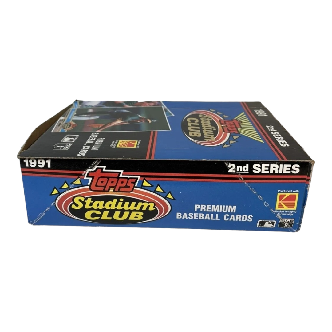 New *1991 Topps Stadium Club 2nd Series Baseball Wax Box Trading Cards (36 Packs/500 Cards)