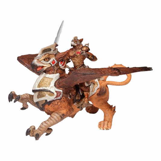 Mythological *BirdMan and War Griffen Figure by Papo