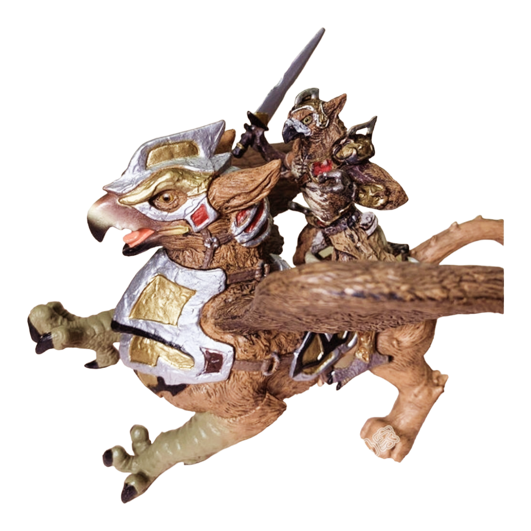 Mythological *BirdMan and War Griffen Figure by Papo