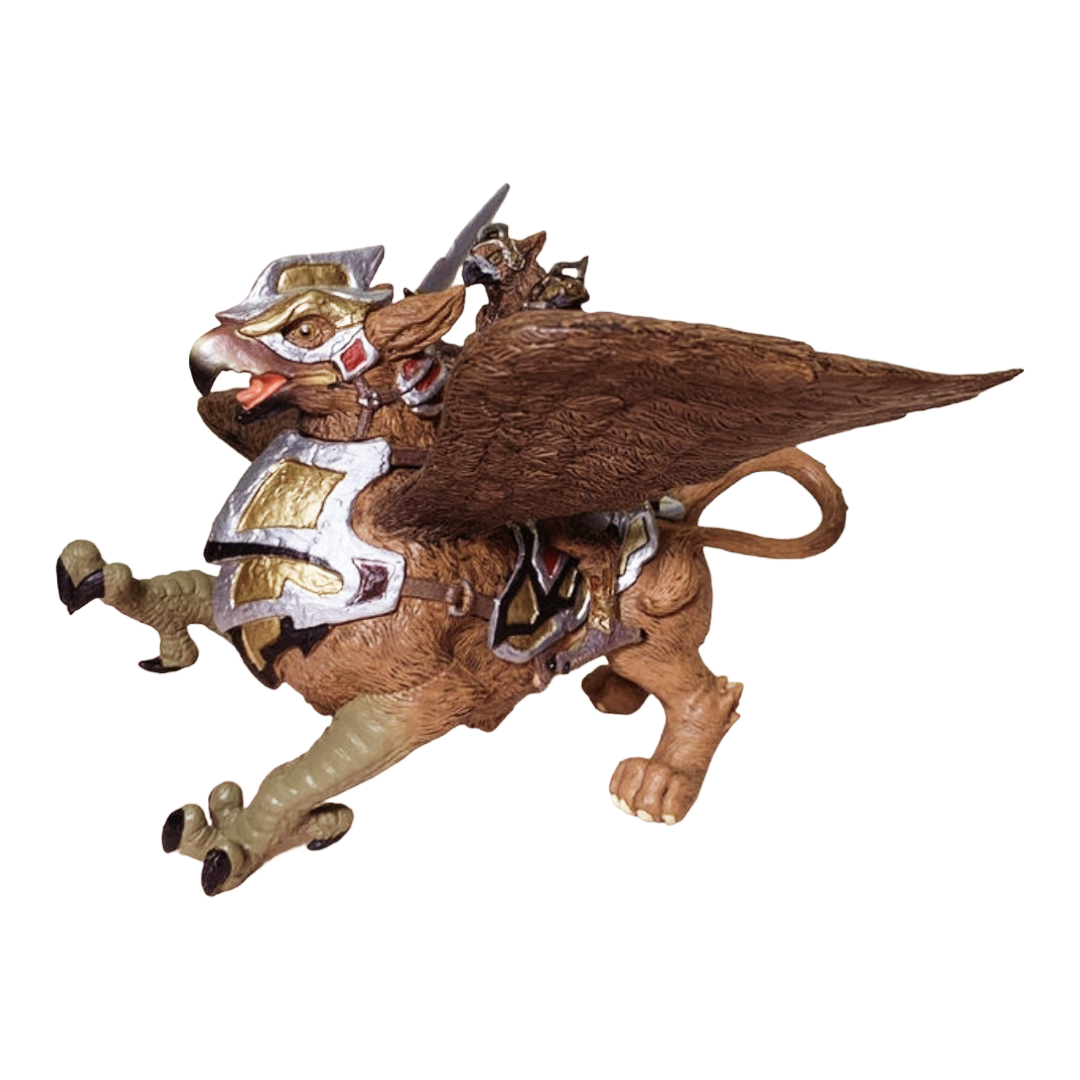 Mythological *BirdMan and War Griffen Figure by Papo