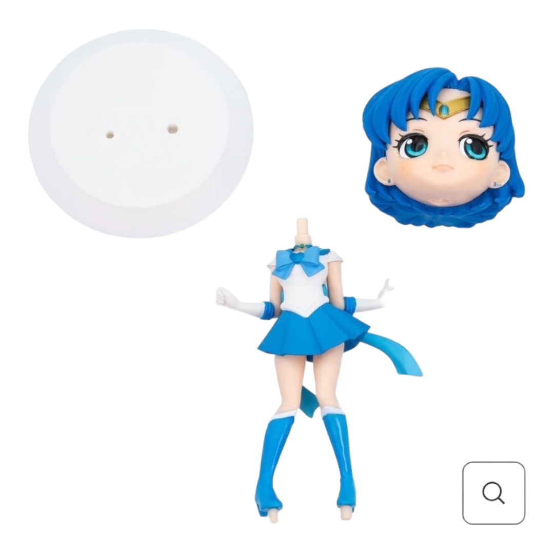 New *Banpresto "SAILOR MOON" Eternal Movie Q posket Figure SUPER SAILOR Mercury (version A)