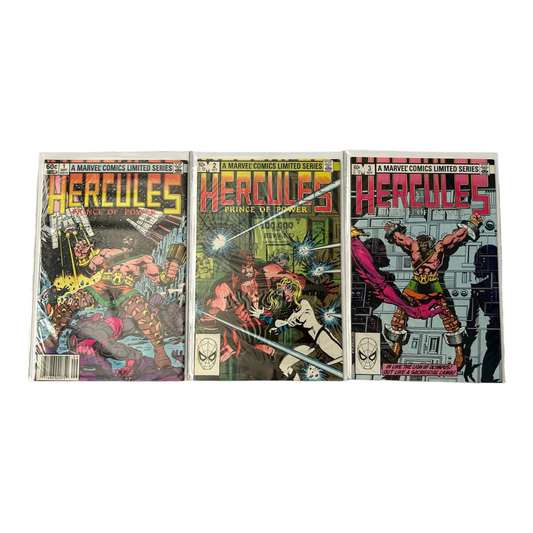 Marvel 'Hercules: Prince of Power' Comic Books #1-3 (1982) Key