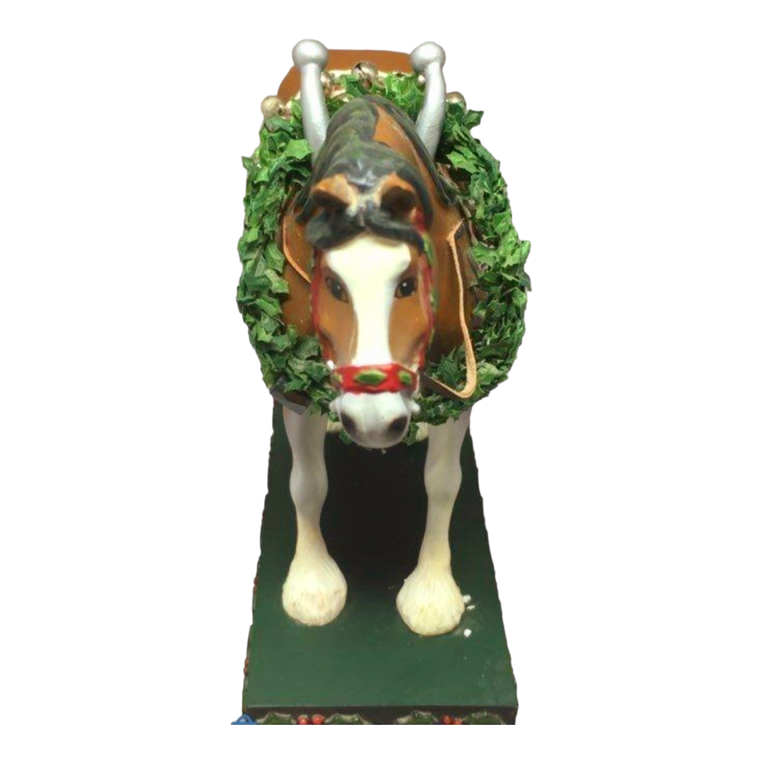 "Christmas Clydesdale" Horse Sculpture Trail of Painted Ponies (2004)