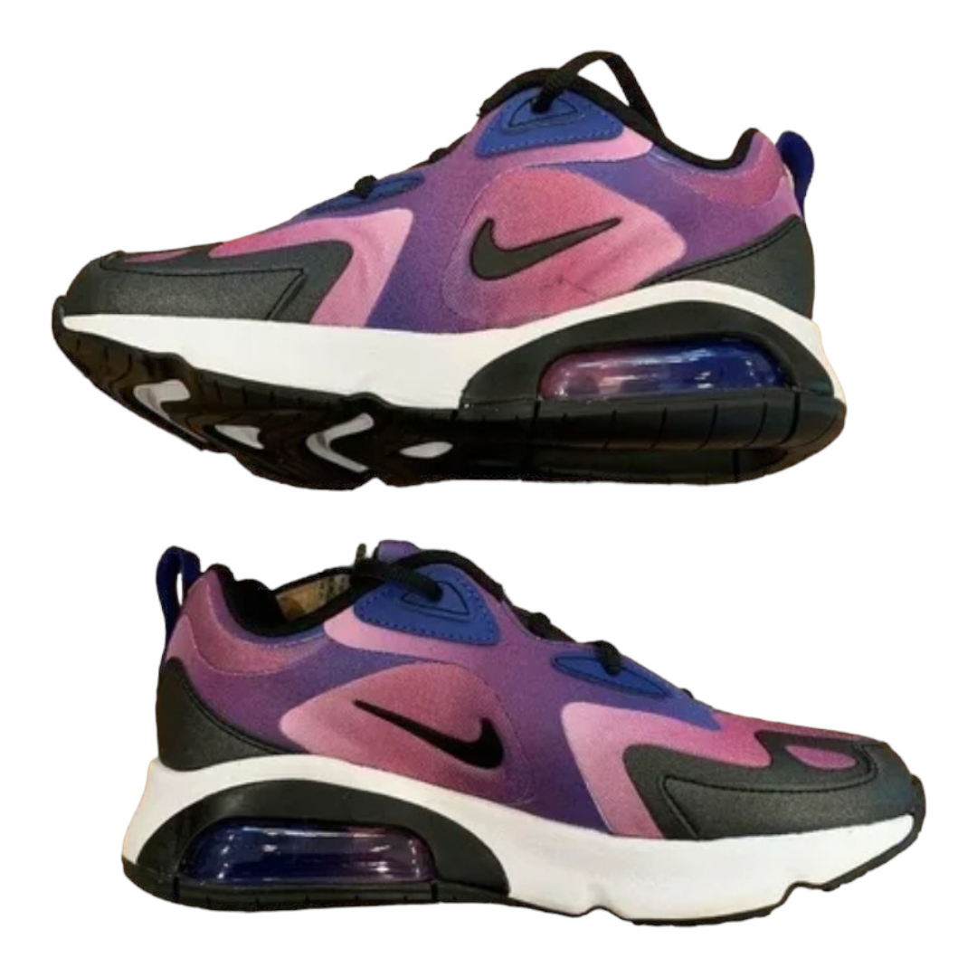 Nike Women's Air Max 200 Bubble Pack Vivid Purple Running Shoes Sneakers (sz 8.5)