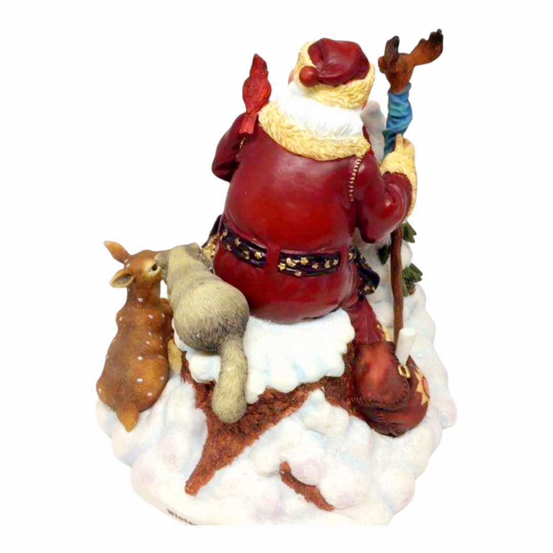 San Francisco Music Box Company "Winter Harmony" Santa Holiday Collectible