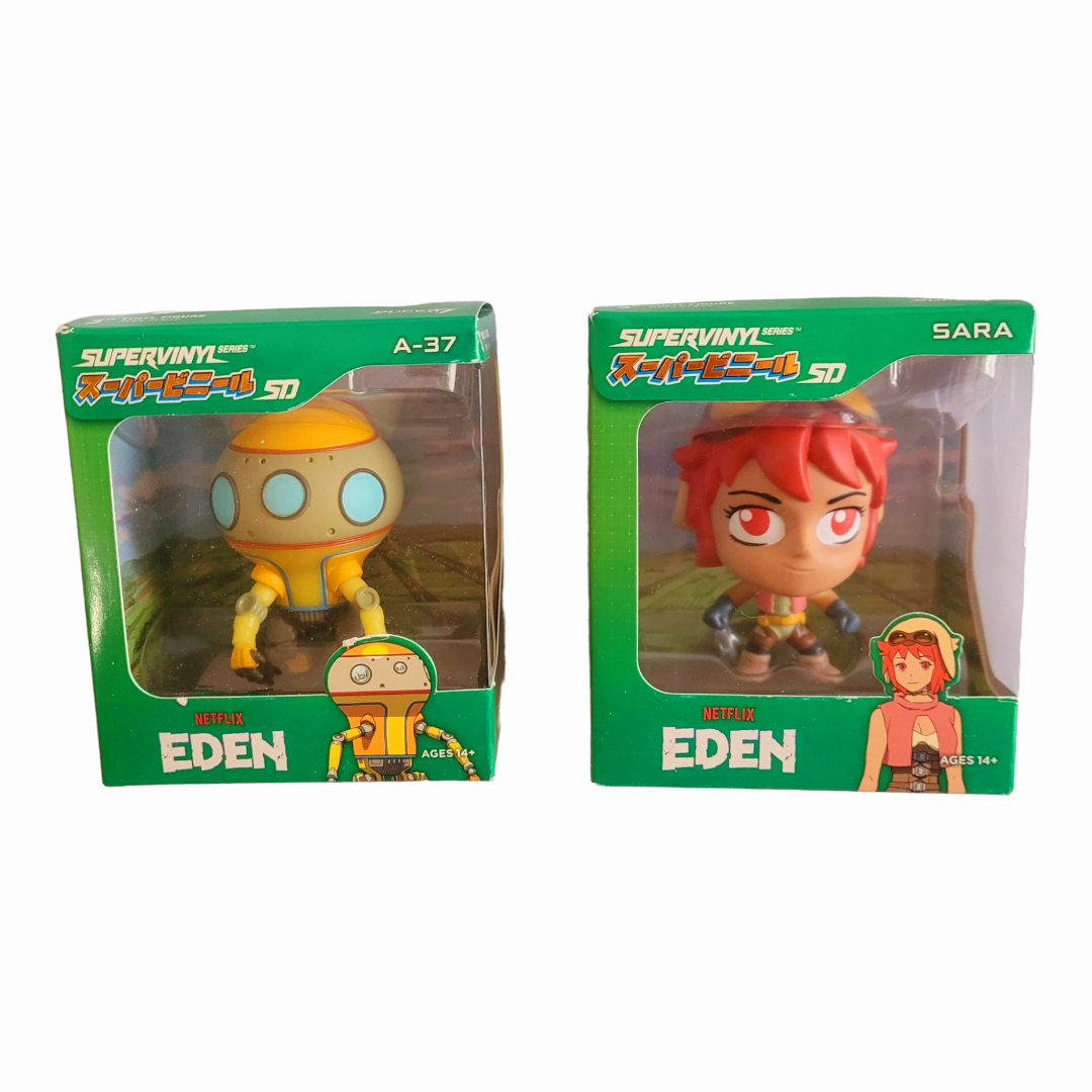 NIB *2 Super7 Netflix Eden 3" SD Figures (Sara & A-37)